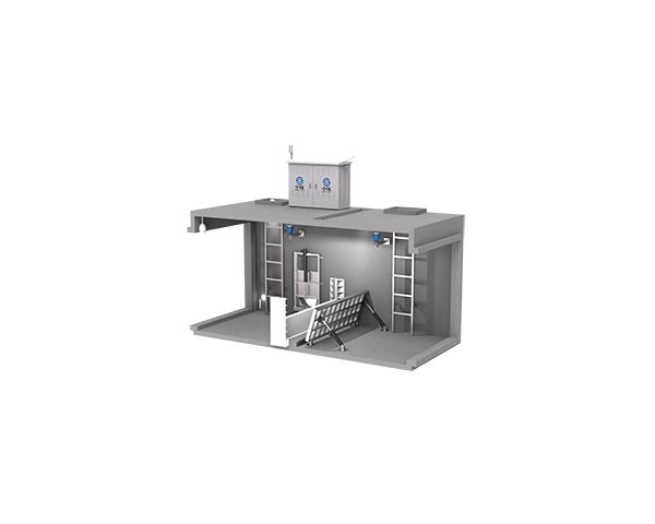 Rotary Interception Chamber ZCS-RW outline drawing